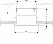 Встраиваемый светильник Elektrostandard Nuta a056781 цвет Черный-1