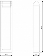 Ландшафтный светильник Elektrostandard DORS a062881 цвет плафона/подвески Белый, Черный, цвет арматуры Черный-5