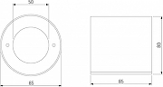 Накладной светильник Elektrostandard Orsa a062935 цвет плафона/подвески Черный, цвет арматуры Черный-4