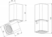 Накладной светильник Elektrostandard Cubus a063681 цвет плафона/подвески Белый, цвет арматуры Белый-3