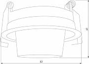 Встраиваемый светильник Elektrostandard Conner a063991 цвет плафона/подвески Белый, цвет арматуры Белый-2
