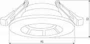 Встраиваемый светильник Elektrostandard As1mo a064265 цвет Черный-3