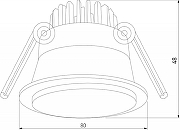 Встраиваемый светильник Elektrostandard M1ls a064268 цвет Черный-3
