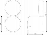 Накладной светильник Elektrostandard Br1on1 a064598 цвет плафона/подвески Золото, цвет арматуры Золото-1