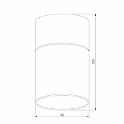 Накладной светильник Elektrostandard Lumen a064710 цвет плафона/подвески Прозрачный, цвет арматуры Белый-2