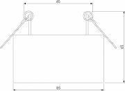 Встраиваемый светильник Elektrostandard Glam a065710 цвет плафона/подвески Черный, цвет арматуры Черный-3