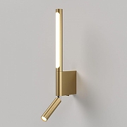 Бра с подсветкой Elektrostandard Sarca a066401 цвет плафона/подвески Латунь, цвет арматуры Латунь-1