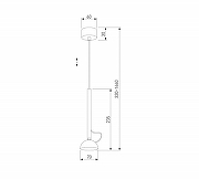 Подвесной светильник Elektrostandard Join a068618 цвет плафона/подвески Латунь, цвет арматуры Латунь-4