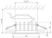 Встраиваемый светильник Elektrostandard Combi a069005 цвет Белый-3