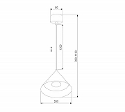 Подвесной светильник Elektrostandard Conus a069333 цвет плафона/подвески Черный, цвет арматуры Черный-4