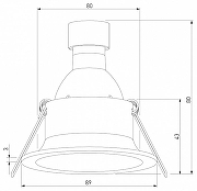 Встраиваемый светильник Elektrostandard And1 a070143 цвет Черный-4