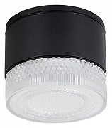 Накладной светильник Artelamp Piautos A1926PF-1BK цвет плафона/подвески Белый, Прозрачный, цвет арматуры Черный