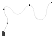 Подвесной светильник Artelamp Kl1mt A2850PL-32BK цвет плафона/подвески Белый, цвет арматуры Черный