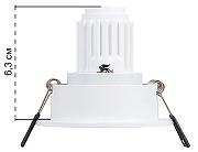 Встраиваемый светильник Artelamp Act M1n1 A3536PL-1WH цвет Белый-3