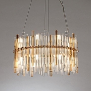 Подвесной светильник Artelamp Crystalla A4111LM-16GO цвет плафона/подвески Желтый, Прозрачный, цвет арматуры Золото-2