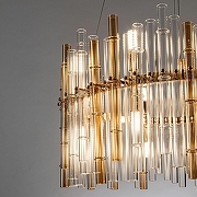 Подвесной светильник Artelamp Crystalla A4111LM-16GO цвет плафона/подвески Желтый, Прозрачный, цвет арматуры Золото-3