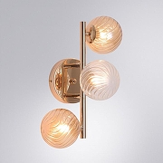 Бра Artelamp Etereo A5261AP-3GO цвет плафона/подвески Прозрачный, Оранжевый, цвет арматуры Золото-1