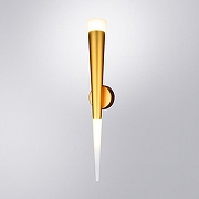 Бра Artelamp Sab1k A6010AP-1SG цвет плафона/подвески Белый, цвет арматуры Золото-1