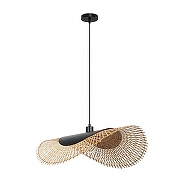 Подвесной светильник Artelamp Woodstock A7063SP-1BK цвет плафона/подвески Бежевый, цвет арматуры Черный-1