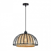 Подвесной светильник Artelamp Woodstock A7071SP-1BK цвет плафона/подвески Бежевый, цвет арматуры Черный-1