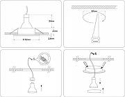 Встраиваемый светильник Ambrella Light A A8922 цвет Белый, Золото-6
