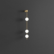 Бра Imperiumloft ADILS adils-wall01 цвет плафона/подвески Белый, цвет арматуры Латунь-1