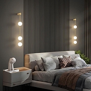 Бра Imperiumloft ADILS adils-wall01 цвет плафона/подвески Белый, цвет арматуры Латунь-4