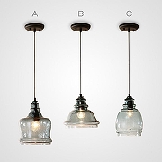 Подвесной светильник Imperiumloft Adria A ADRIA01 цвет плафона/подвески Голубой, цвет арматуры Черный-2