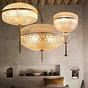 Подвесной светильник Imperiumloft AMPLE AMPLE01 цвет плафона/подвески Прозрачный, Оранжевый, цвет арматуры Золото-7