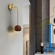 Бра Imperiumloft ANCHER ancher01 цвет плафона/подвески Коричневый, цвет арматуры Латунь-1