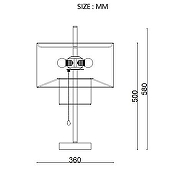 Настольная лампа Imperiumloft ANDREAN andrean-tab01 цвет плафона/подвески Белый, цвет арматуры Черный-10