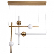 Подвесной светильник Aployt Zhozefin APL.038.06.50 цвет плафона/подвески Белый, цвет арматуры Бронза
