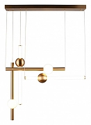 Подвесной светильник Aployt Zhozefin APL.038.06.50 цвет плафона/подвески Белый, цвет арматуры Бронза-1