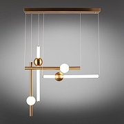 Подвесной светильник Aployt Zhozefin APL.038.06.50 цвет плафона/подвески Белый, цвет арматуры Бронза-2