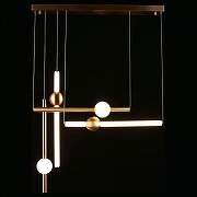 Подвесной светильник Aployt Zhozefin APL.038.06.50 цвет плафона/подвески Белый, цвет арматуры Бронза-3