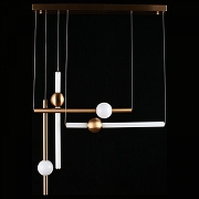 Подвесной светильник Aployt Zhozefin APL.038.06.50 цвет плафона/подвески Белый, цвет арматуры Бронза-4