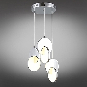 Подвесной светильник Aployt M1la APL.044.06.24 цвет плафона/подвески Белый, Хром, цвет арматуры Хром-1