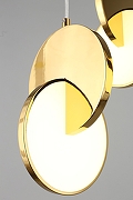 Подвесной светильник Aployt M1la APL.044.16.24 цвет плафона/подвески Белый, Золото, цвет арматуры Золото-9