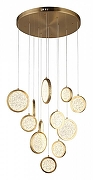 Подвесной светильник Aployt Yulali APL.048.03.102 цвет плафона/подвески Прозрачный, цвет арматуры Золото