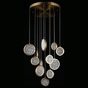 Подвесной светильник Aployt Yulali APL.048.03.102 цвет плафона/подвески Прозрачный, цвет арматуры Золото-3