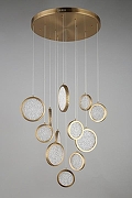 Подвесной светильник Aployt Yulali APL.048.03.102 цвет плафона/подвески Прозрачный, цвет арматуры Золото-4