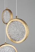 Подвесной светильник Aployt Yulali APL.048.03.102 цвет плафона/подвески Прозрачный, цвет арматуры Золото-10