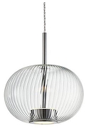 Подвесной светильник Aployt Ambr APL.057.16.12 цвет плафона/подвески Прозрачный, цвет арматуры Хром