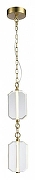 Подвесной светильник Aployt Lakres APL.070.06.10 цвет плафона/подвески Прозрачный, цвет арматуры Латунь-1