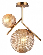 Светильник на штанге Aployt Marzena APL.300.17.02 цвет плафона/подвески Коричневый, цвет арматуры Бронза