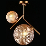 Светильник на штанге Aployt Marzena APL.300.17.02 цвет плафона/подвески Коричневый, цвет арматуры Бронза-1