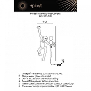 Бра Aployt Magal1 APL.309.11.01 цвет Белый-1