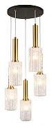 Подвесной светильник Aployt Henr1te APL.310.03.05 цвет плафона/подвески Прозрачный, цвет арматуры Золото, Черный