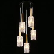 Подвесной светильник Aployt Henr1te APL.310.03.05 цвет плафона/подвески Прозрачный, цвет арматуры Золото, Черный-2