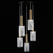 Подвесной светильник Aployt Henr1te APL.310.03.05 цвет плафона/подвески Прозрачный, цвет арматуры Золото, Черный-3